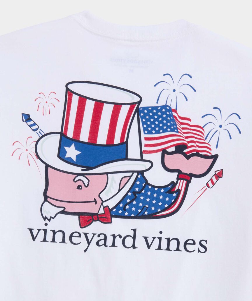 Vineyard Vines Uncle Sam Whale Short-Sleeve Pocket Tee