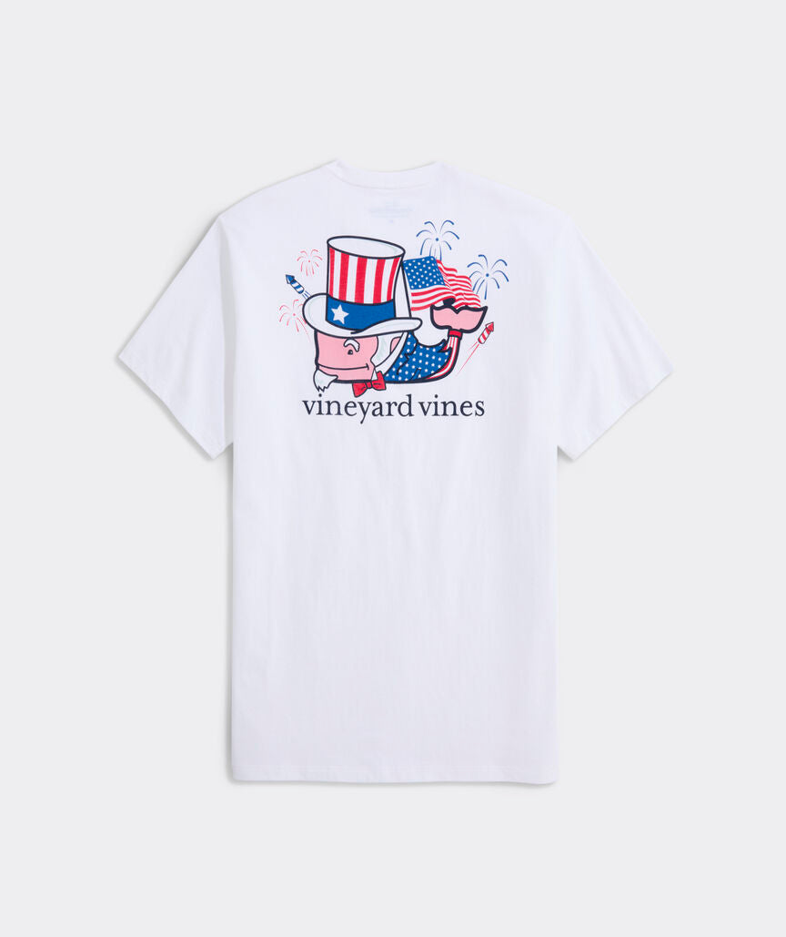 Vineyard Vines Uncle Sam Whale Short-Sleeve Pocket Tee