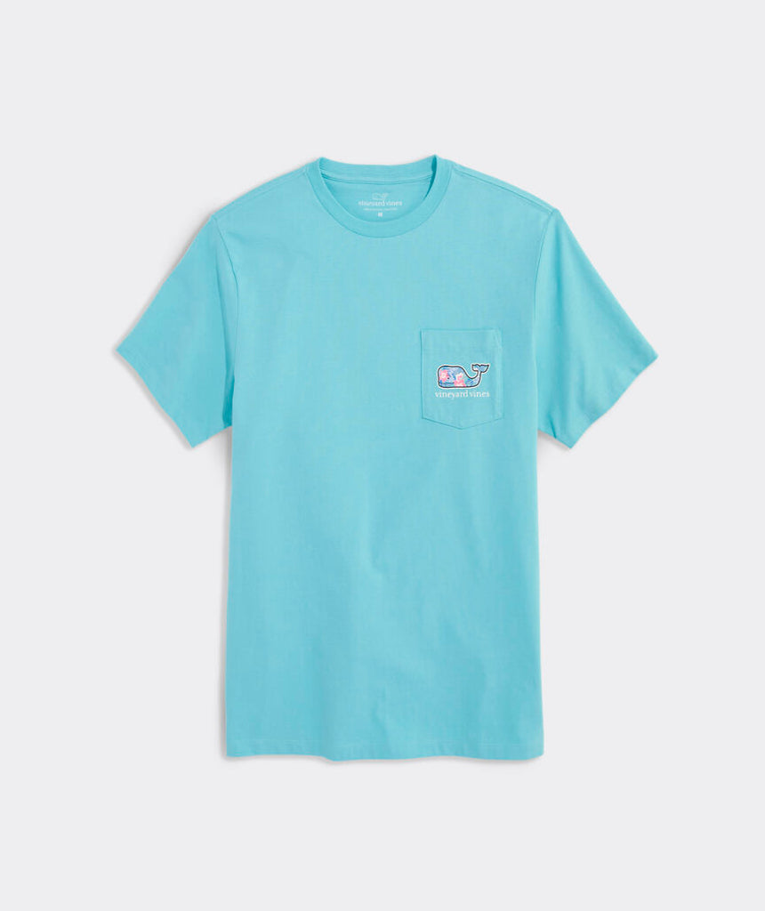 Vineyard Vines Vintage Chappy Floral Whale Short-Sleeve Pocket Tee