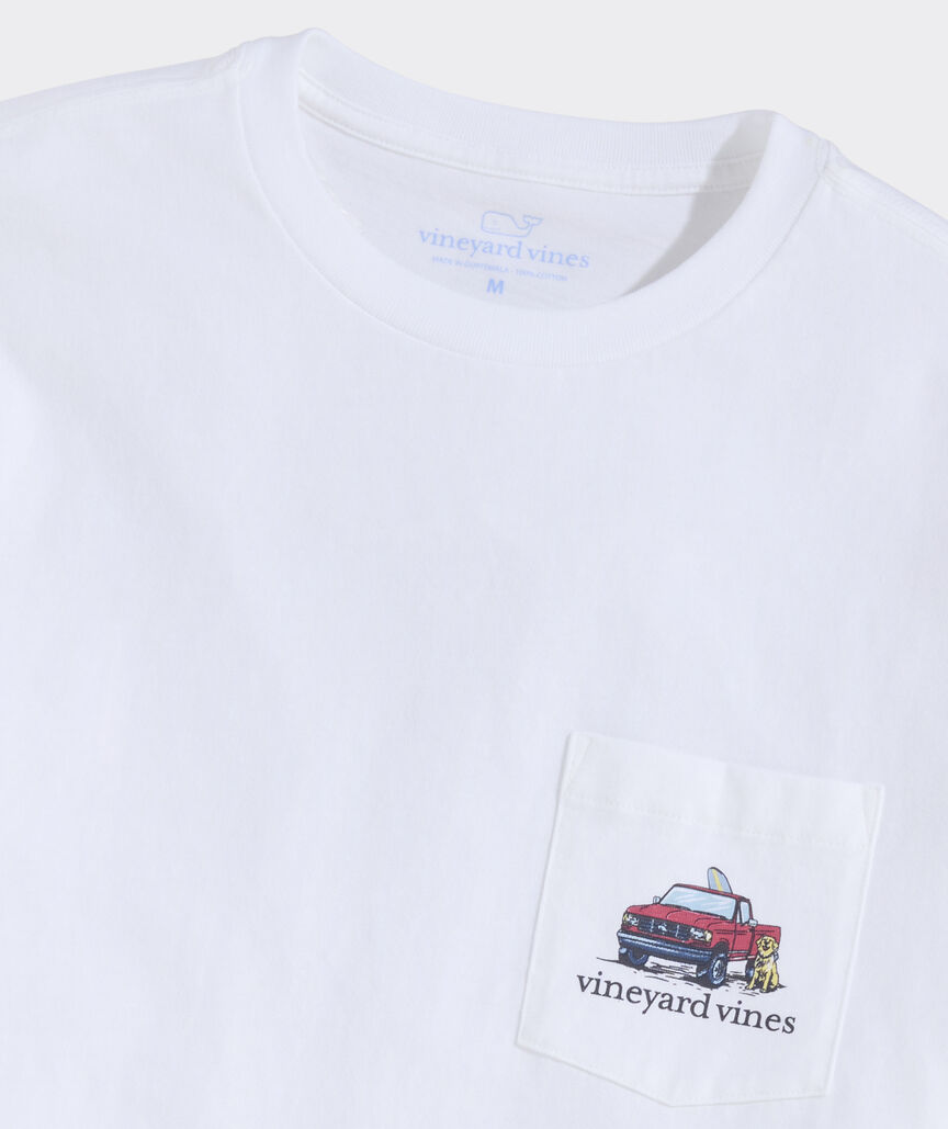 Vineyard Vines Truck On The Beach Short-Sleeve Pocket Tee