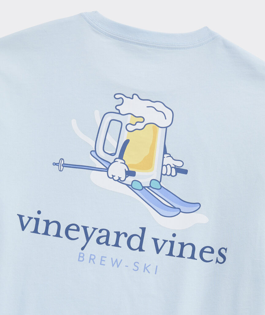 Vineyard Vines Brew Ski Time Long-Sleeve Pocket Tee