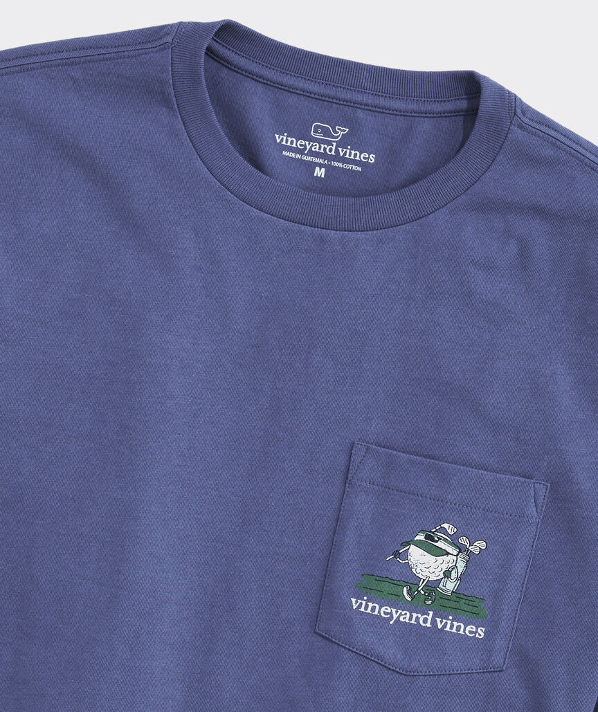 Vineyard Vines Drive Fast and Putt Slow Long-Sleeve Pocket Tee
