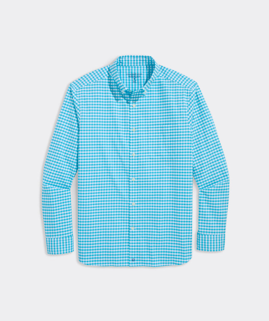 Vineyard Vines Skysail Gingham Performance Cotton Shirt
