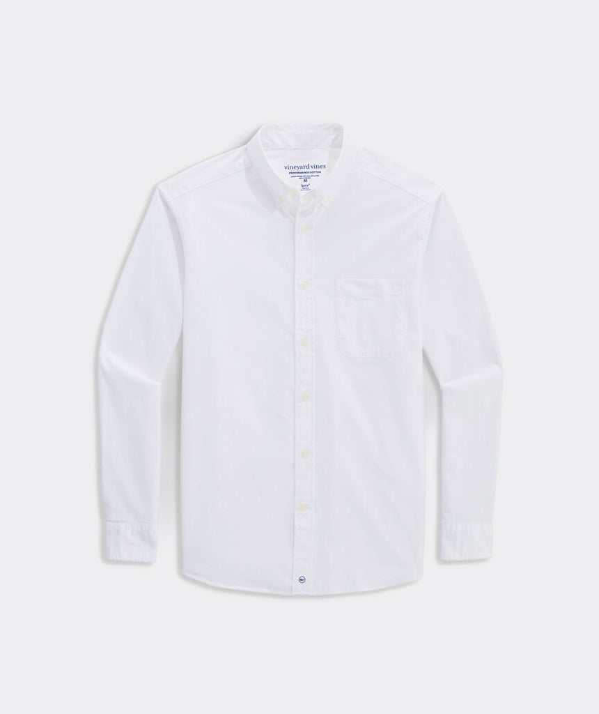 Vineyard Vines Breakwater Solid Performance Cotton Shirt