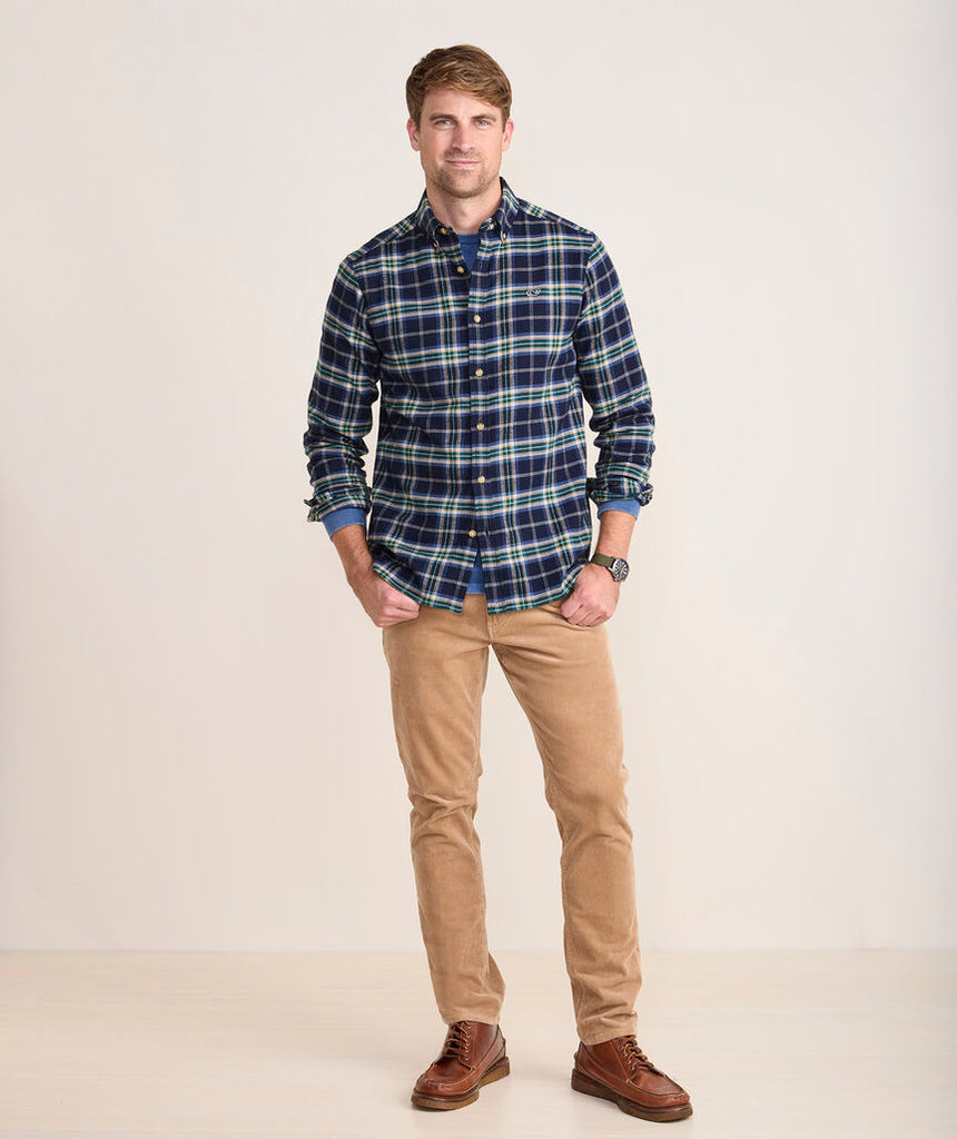Vineyard Vines Vineyard Flannel Plaid Shirt
