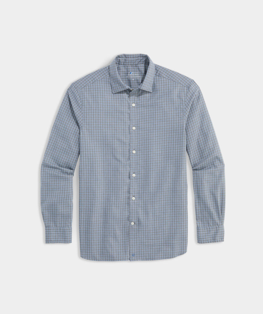 Vineyard Vines On-The-Go Brushed Twill Plaid Shirt