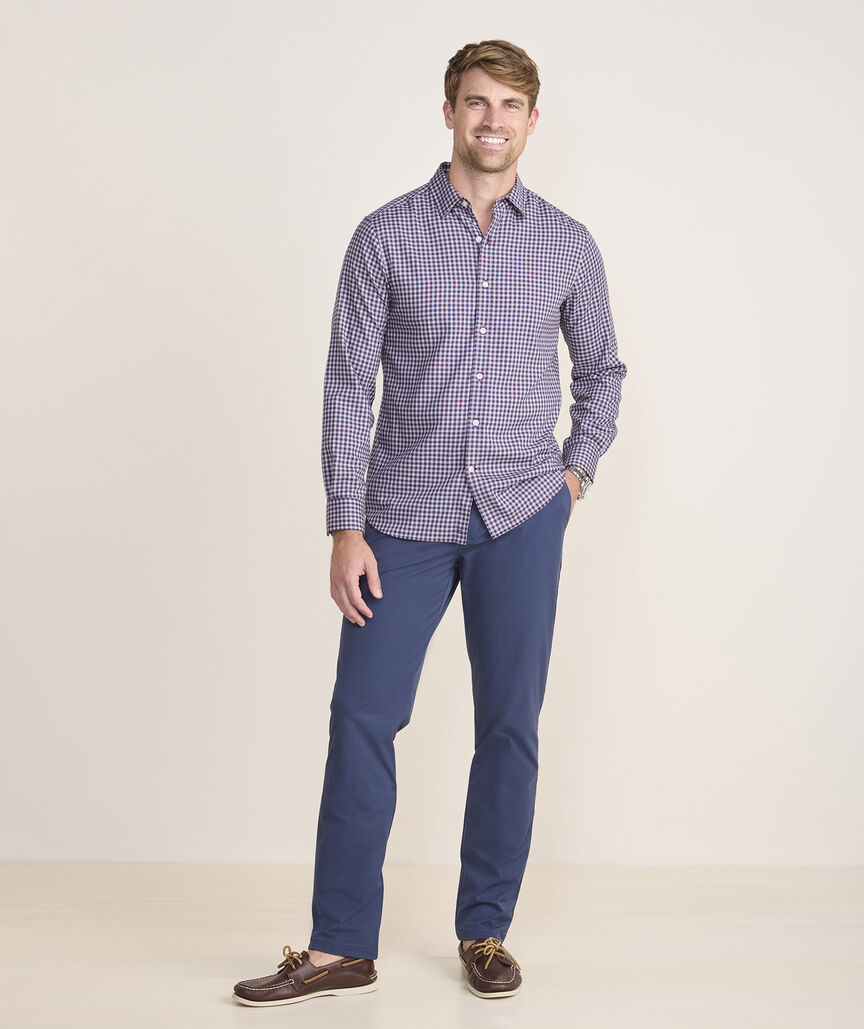 Vineyard Vines On-The-Go Brushed Twill Plaid Shirt