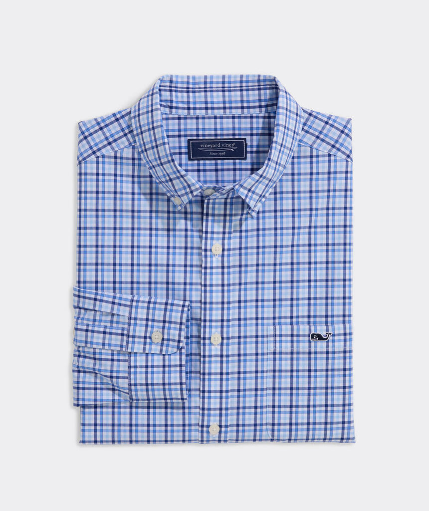 Vineyard Vines Kingston Tattersall Perfect Wash Poplin Shirt