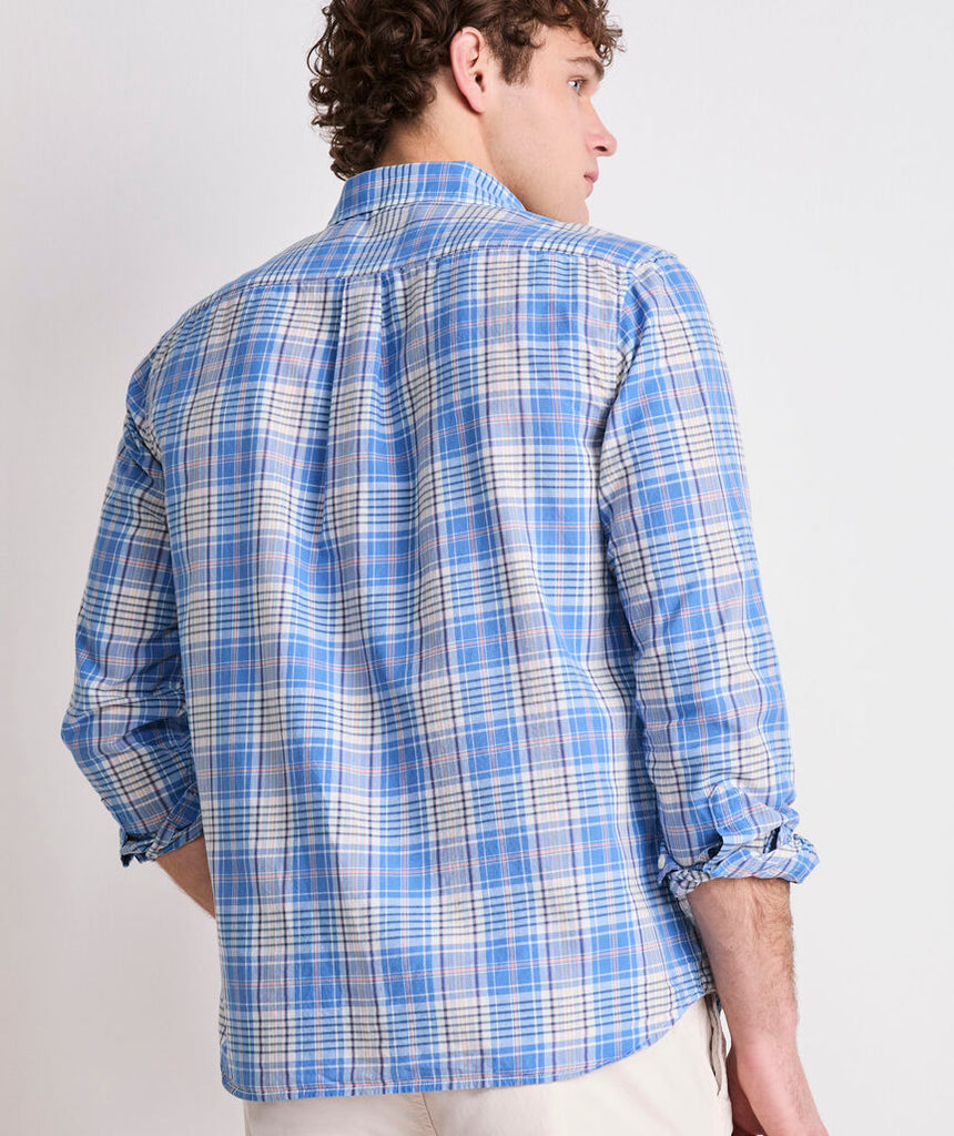 Vineyard Vines Long Bay Plaid Madras Shirt