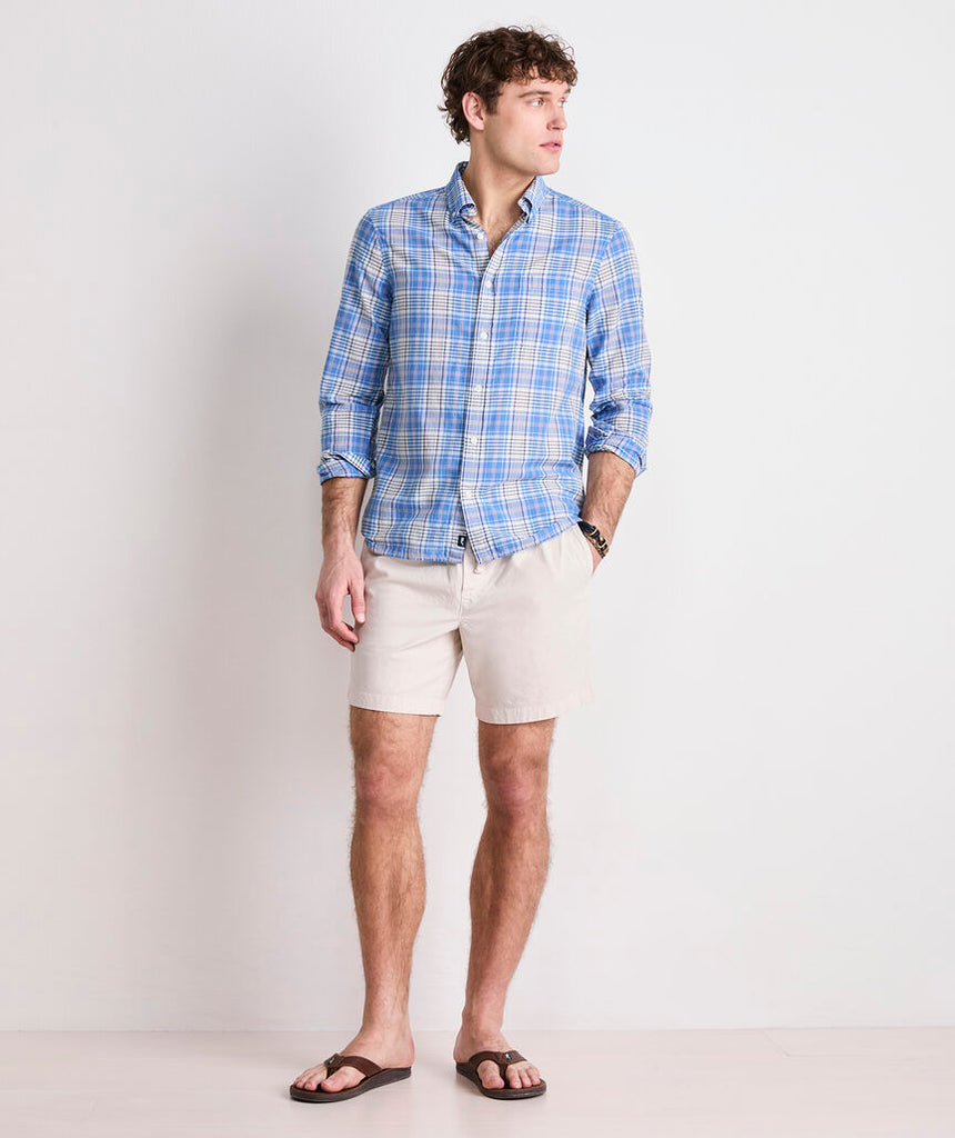 Vineyard Vines Long Bay Plaid Madras Shirt