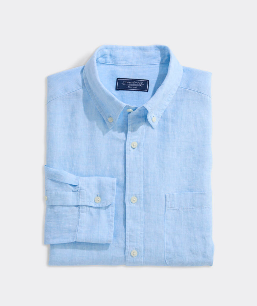 Vineyard Vines Surfside Solid Linen Shirt