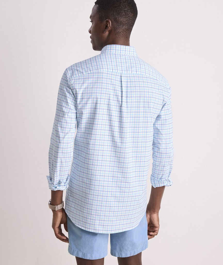 Vineyard Vines Moorings Tattersall Performance Cotton Shirt