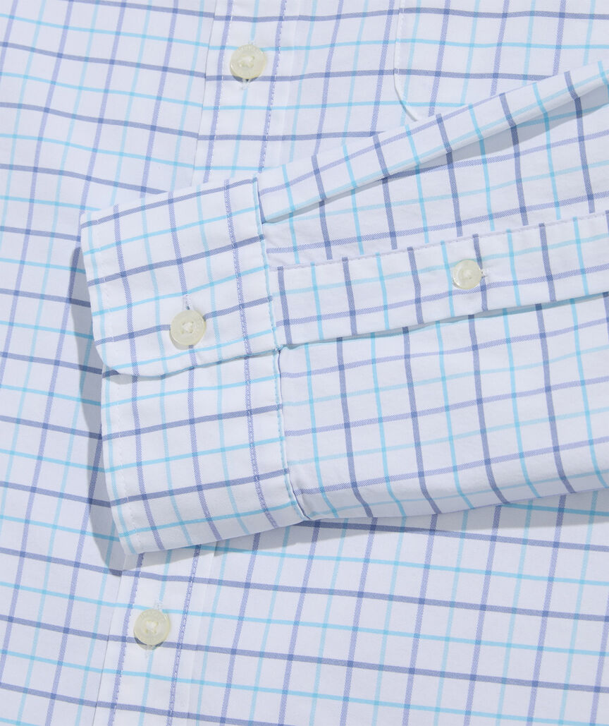 Vineyard Vines Moorings Tattersall Performance Cotton Shirt