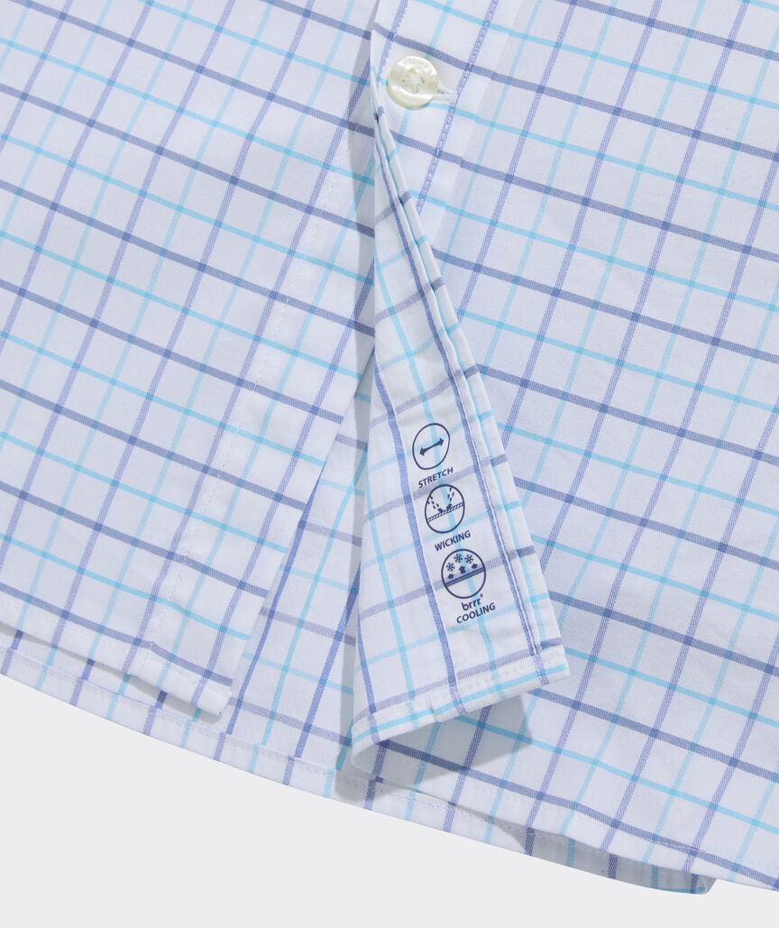 Vineyard Vines Moorings Tattersall Performance Cotton Shirt