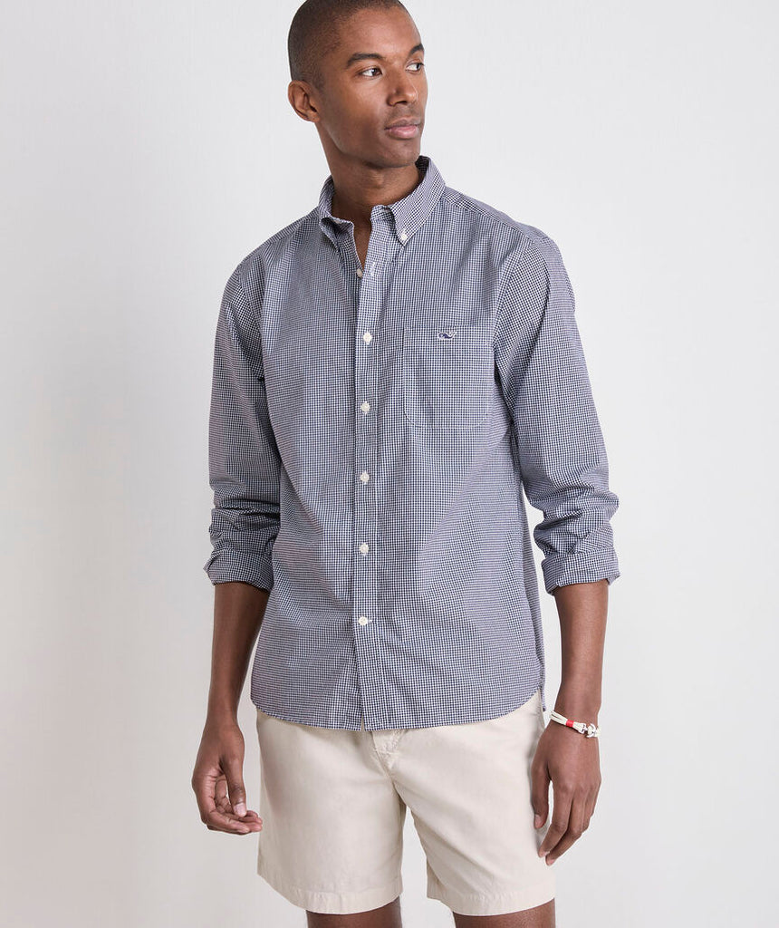 Vineyard Vines Anegada Gingham Perfect Wash Poplin Shirt
