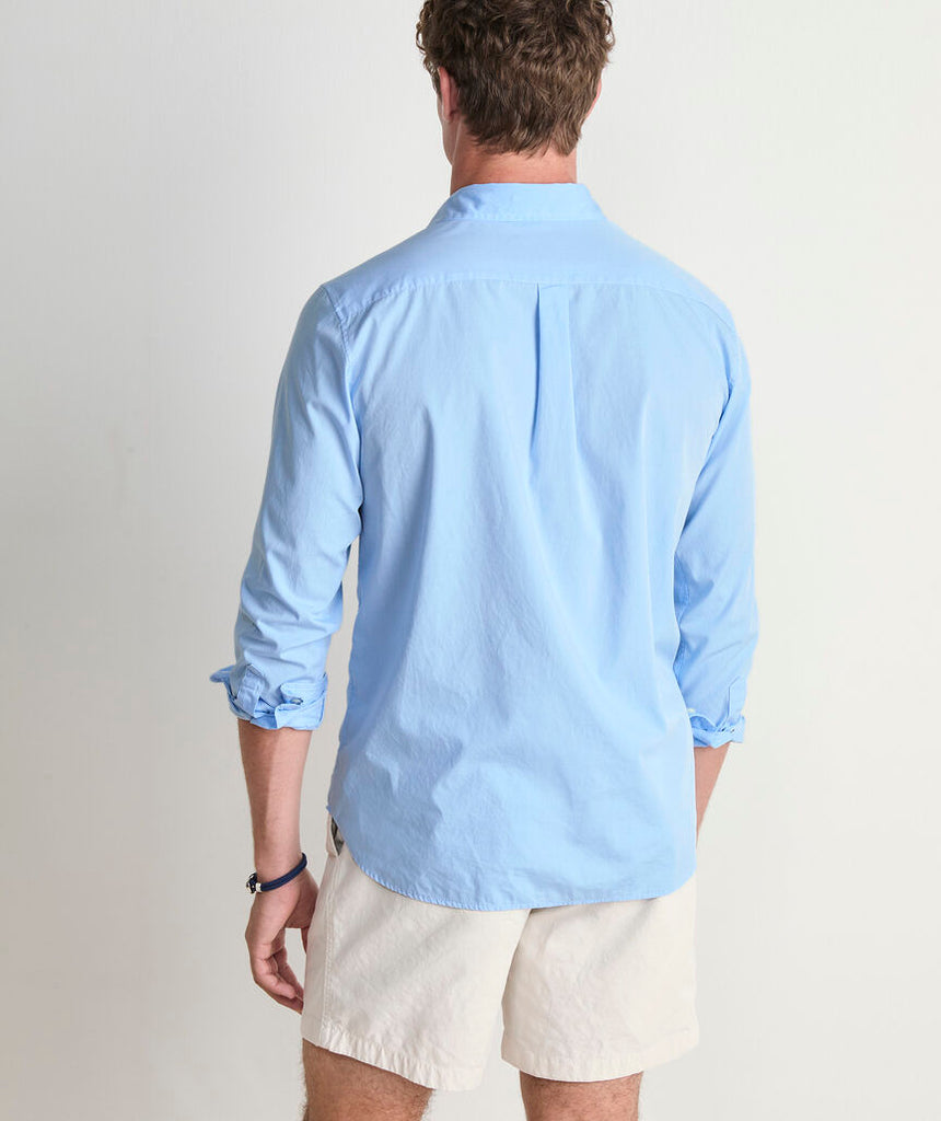Vineyard Vines Shoreline Solid Perfect Wash Poplin Shirt