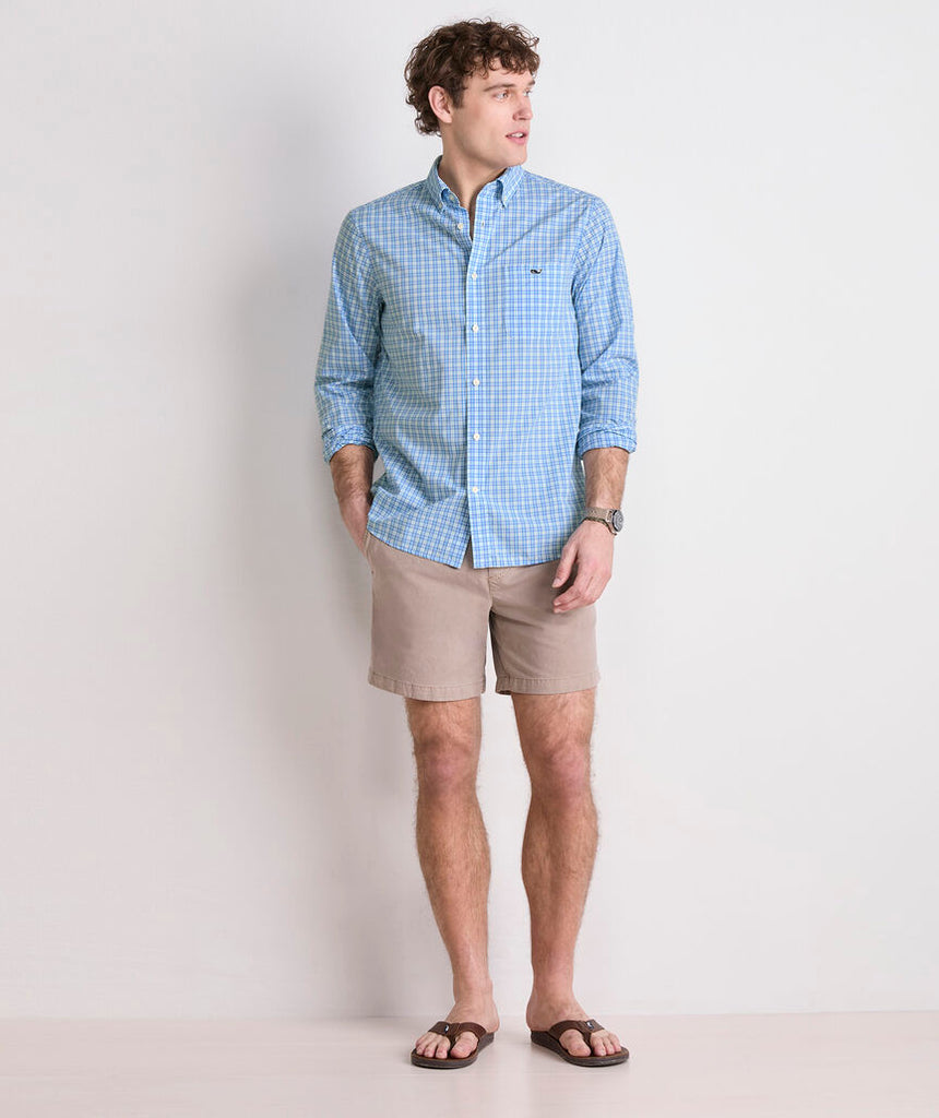 Vineyard Vines Tobago Check Perfect Wash Poplin Shirt
