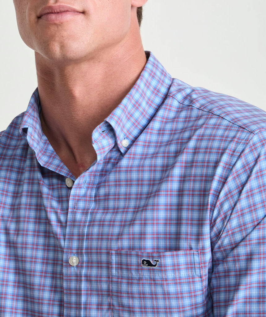 Vineyard Vines Cobia Check Featherweight Performance Shirt