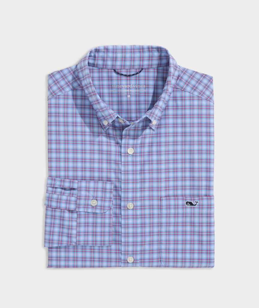 Vineyard Vines Cobia Check Featherweight Performance Shirt