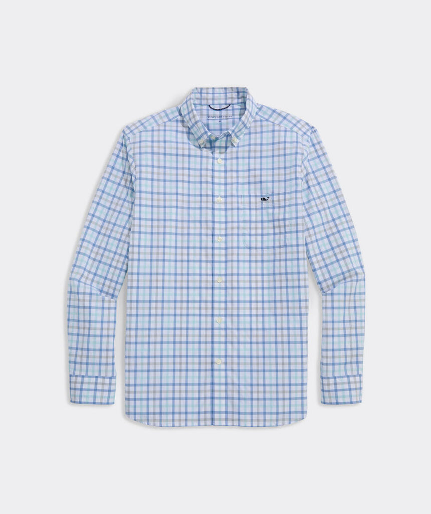 Vineyard Vines Wayward Tattersall Featherweight Performance Shirt