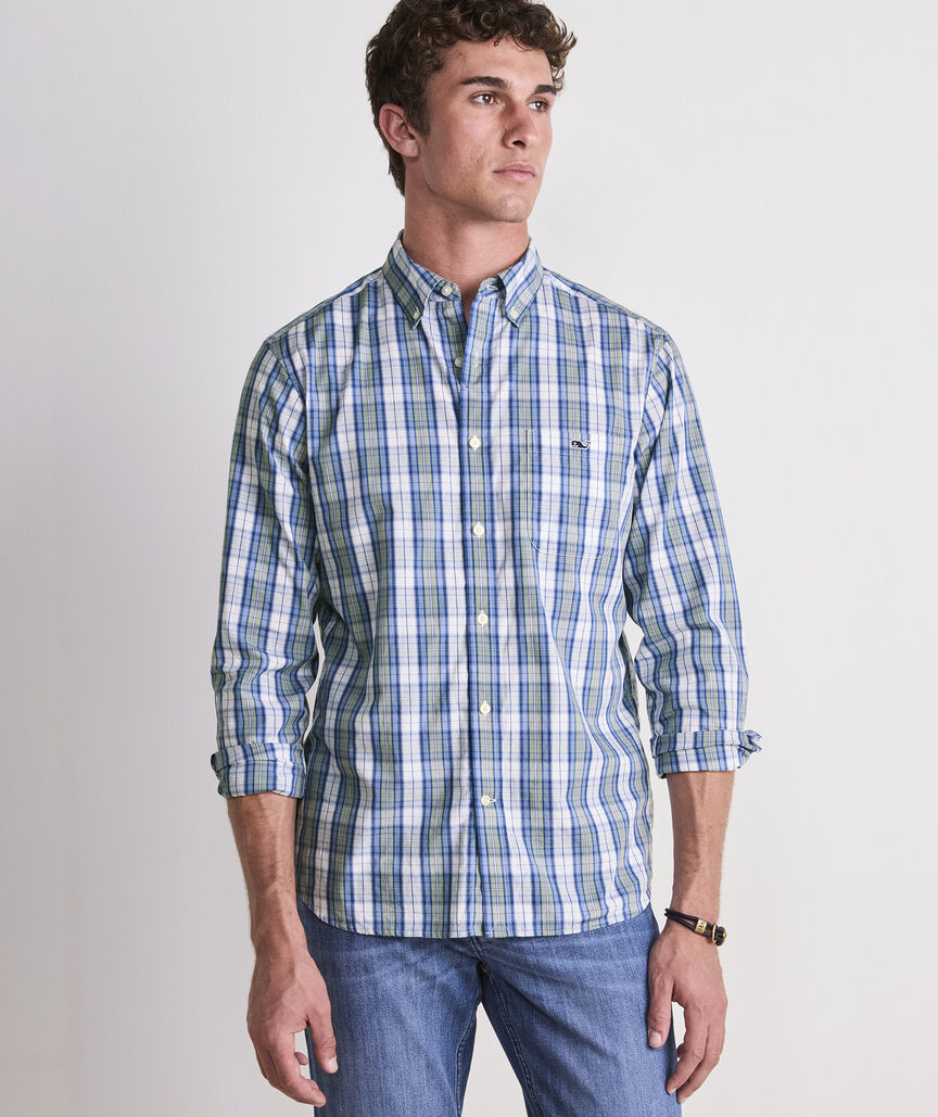 Vineyard Vines Washashore Plaid Perfect Wash Poplin Shirt