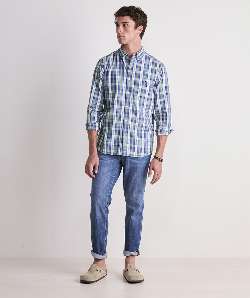 Vineyard Vines Washashore Plaid Perfect Wash Poplin Shirt