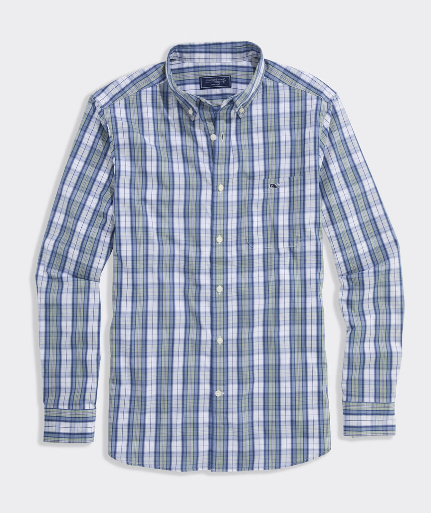 Vineyard Vines Washashore Plaid Perfect Wash Poplin Shirt
