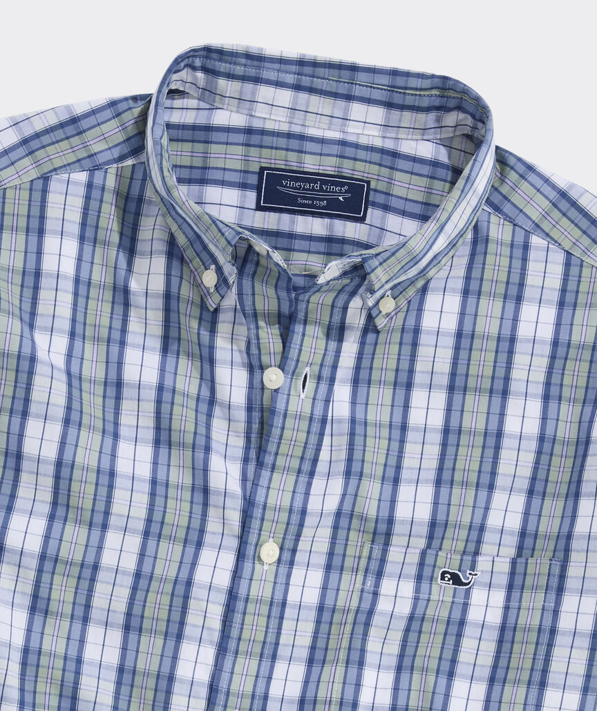 Vineyard Vines Washashore Plaid Perfect Wash Poplin Shirt