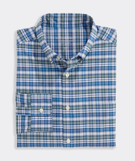 Vineyard Vines Faraway Plaid Performance Cotton Shirt