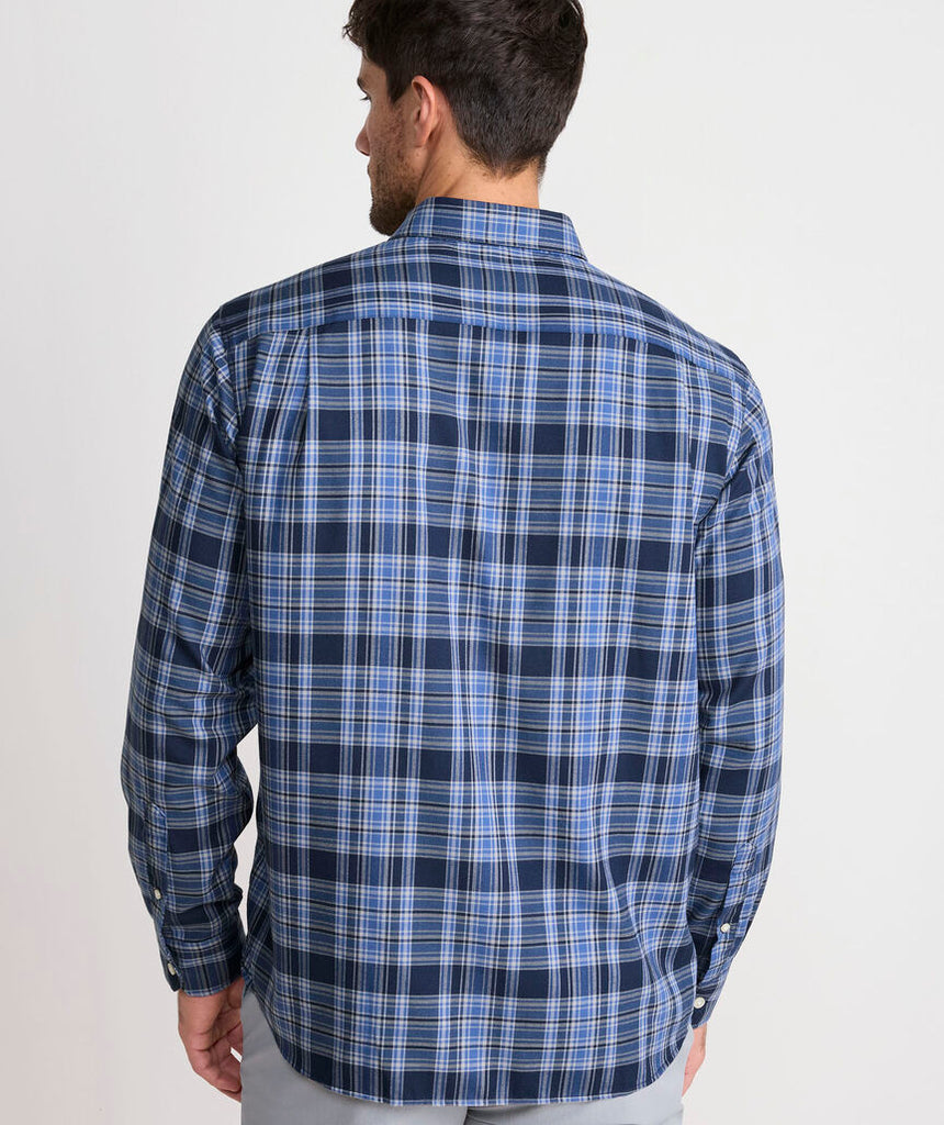 Vineyard Vines Performance Brushed Tech Twill Sherburne Plaid Shirt