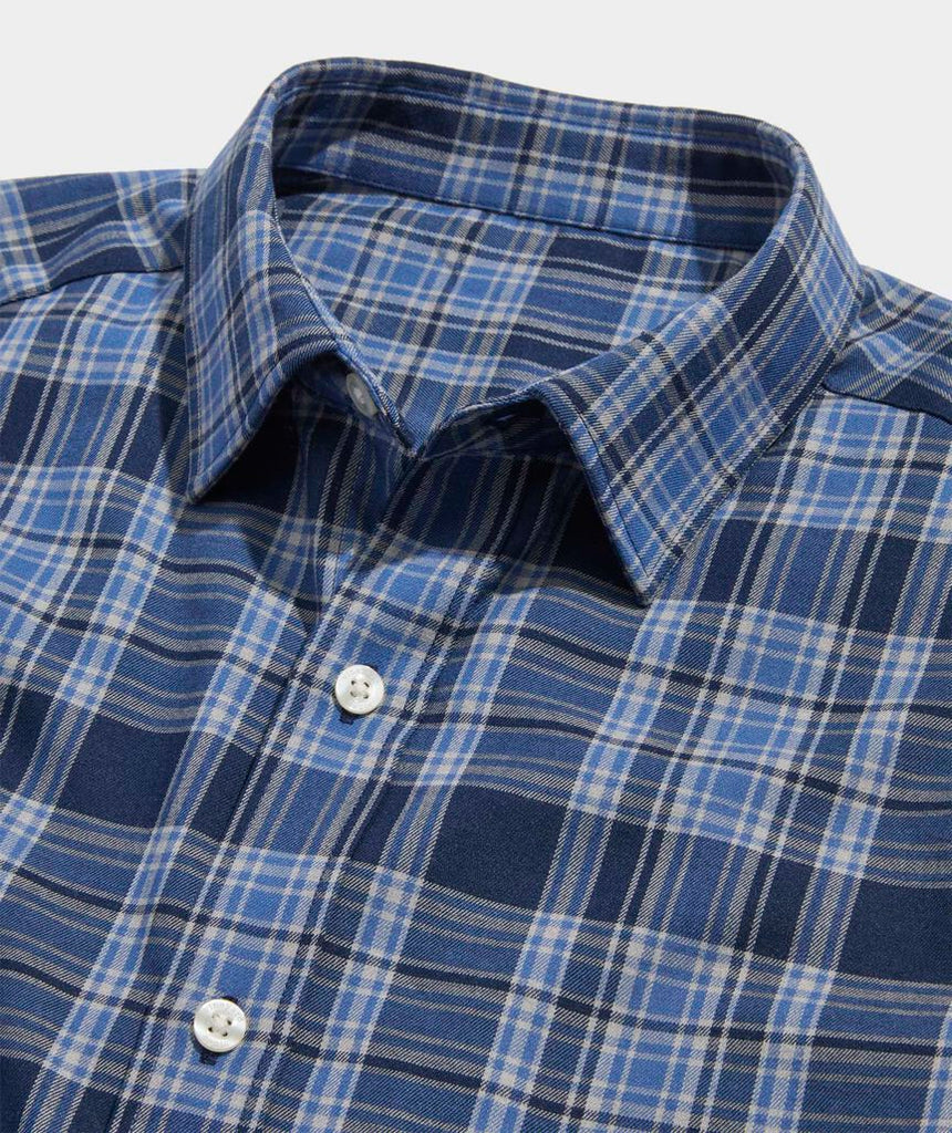 Vineyard Vines Performance Brushed Tech Twill Sherburne Plaid Shirt