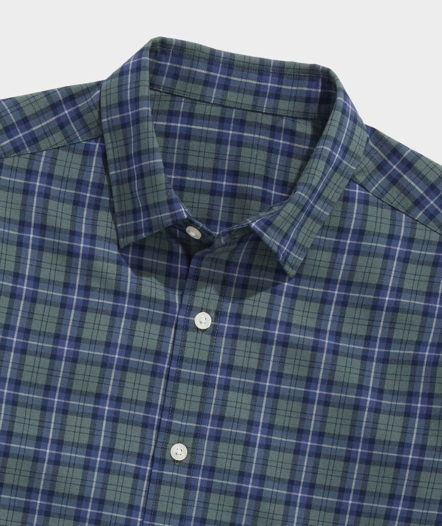 Vineyard Vines Performance Brushed Tech Twill Siasconset Plaid Shirt