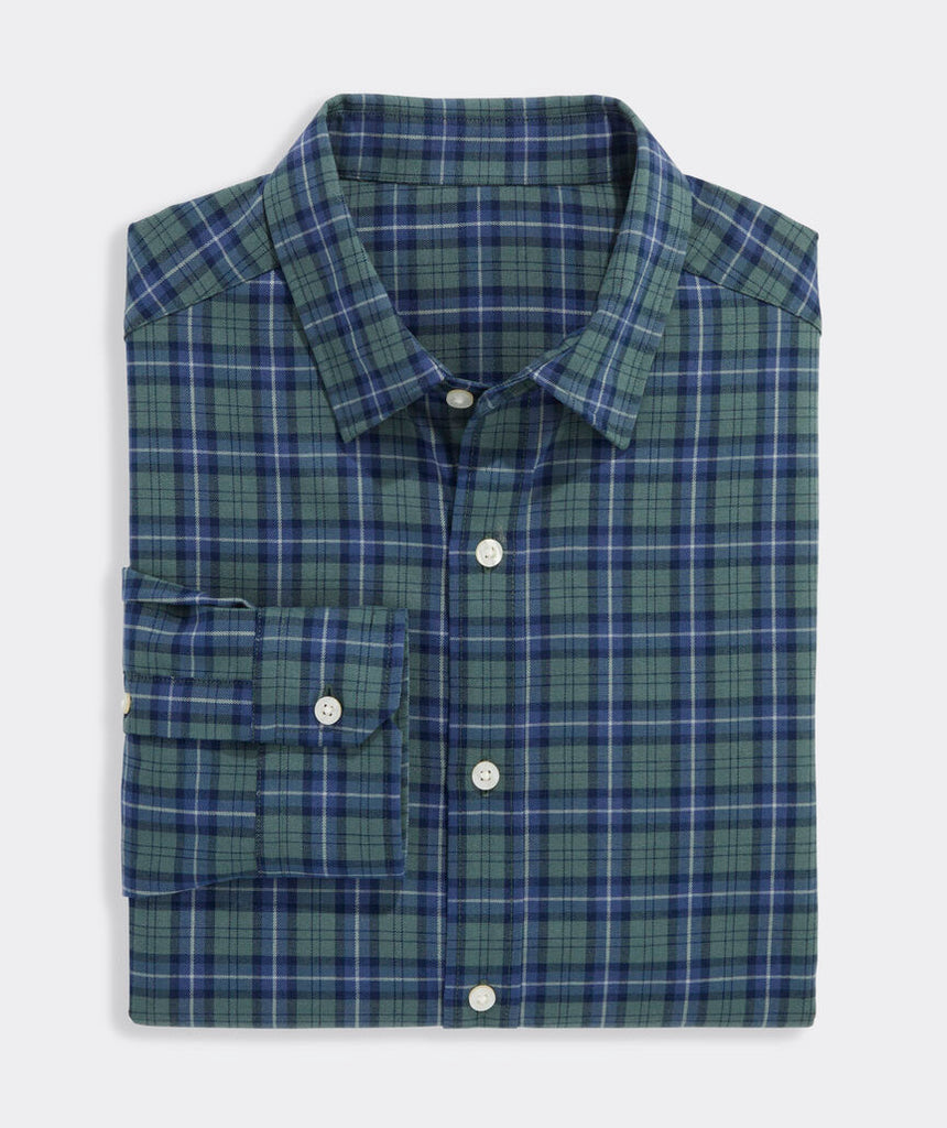 Vineyard Vines Performance Brushed Tech Twill Siasconset Plaid Shirt
