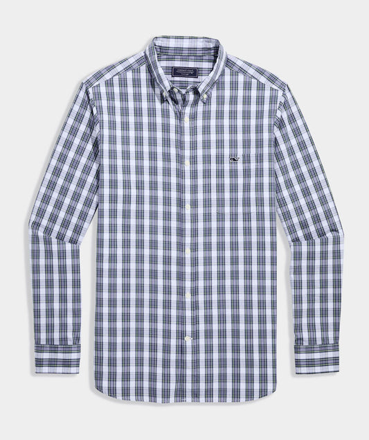 Vineyard Vines Swellstorm Plaid Perfect Wash Poplin Shirt