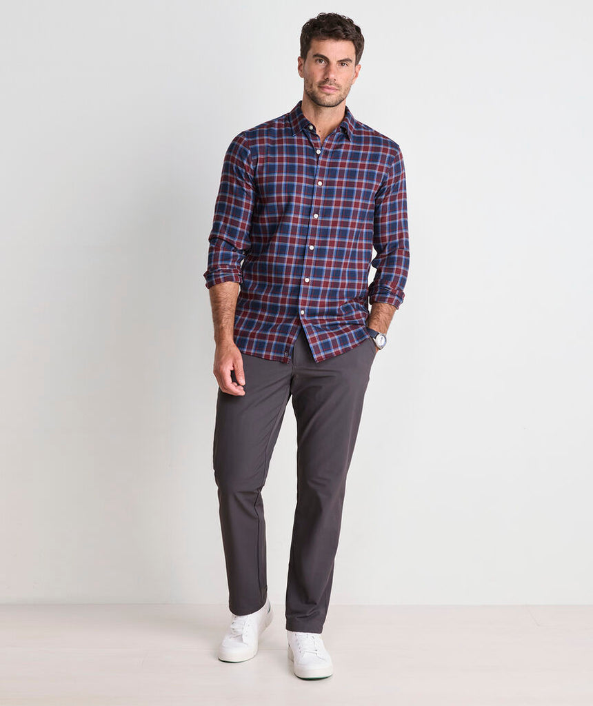 Vineyard Vines Jethro Plaid Tech Twill Shirt