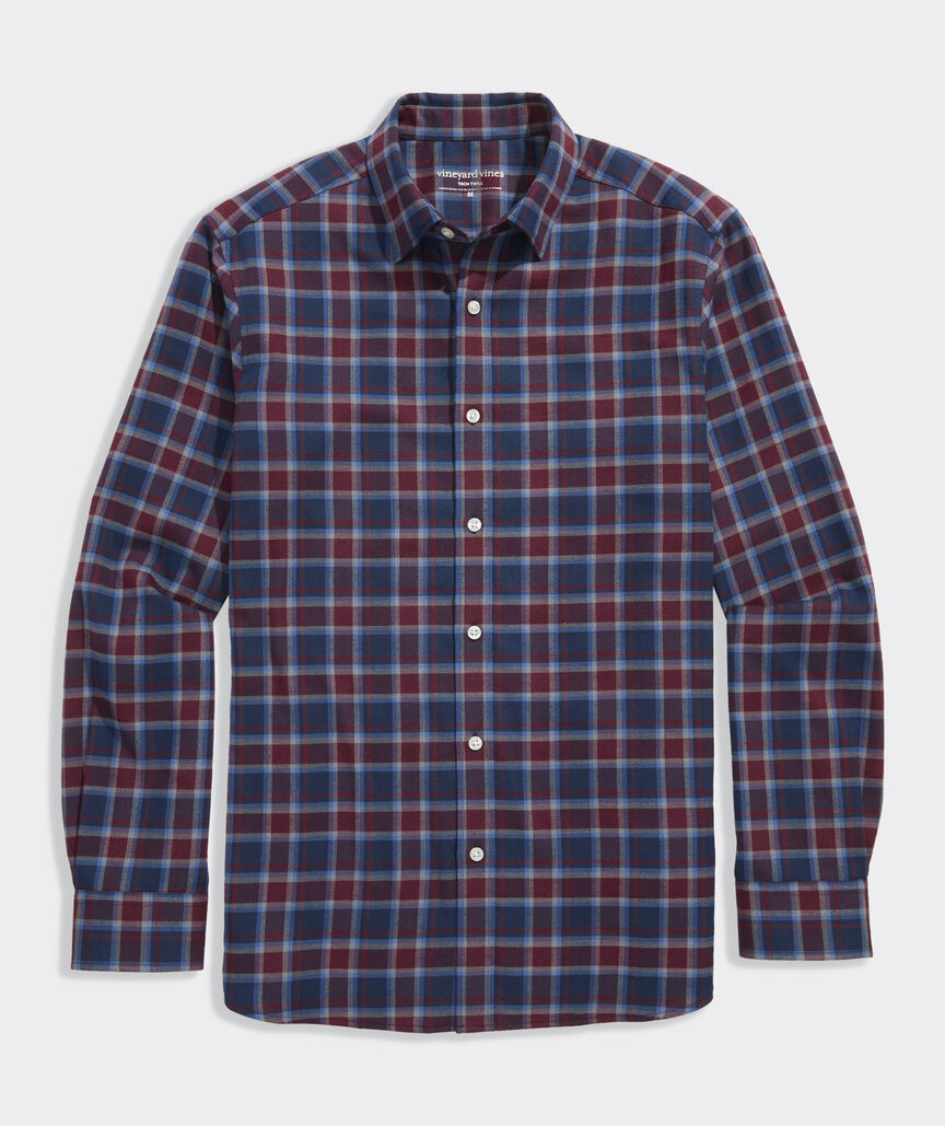 Vineyard Vines Jethro Plaid Tech Twill Shirt