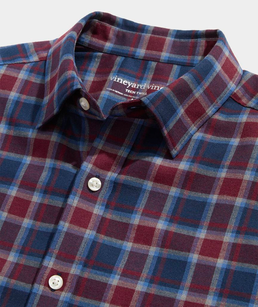 Vineyard Vines Jethro Plaid Tech Twill Shirt