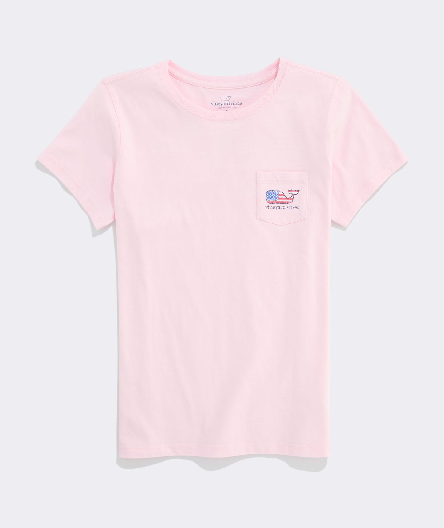 Vineyard Vines Women's Flag Whale Short-Sleeve Pocket Tee