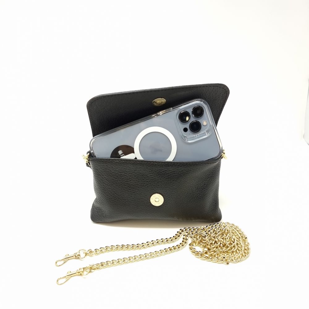 German Fuentes Leather Crossbody Bag