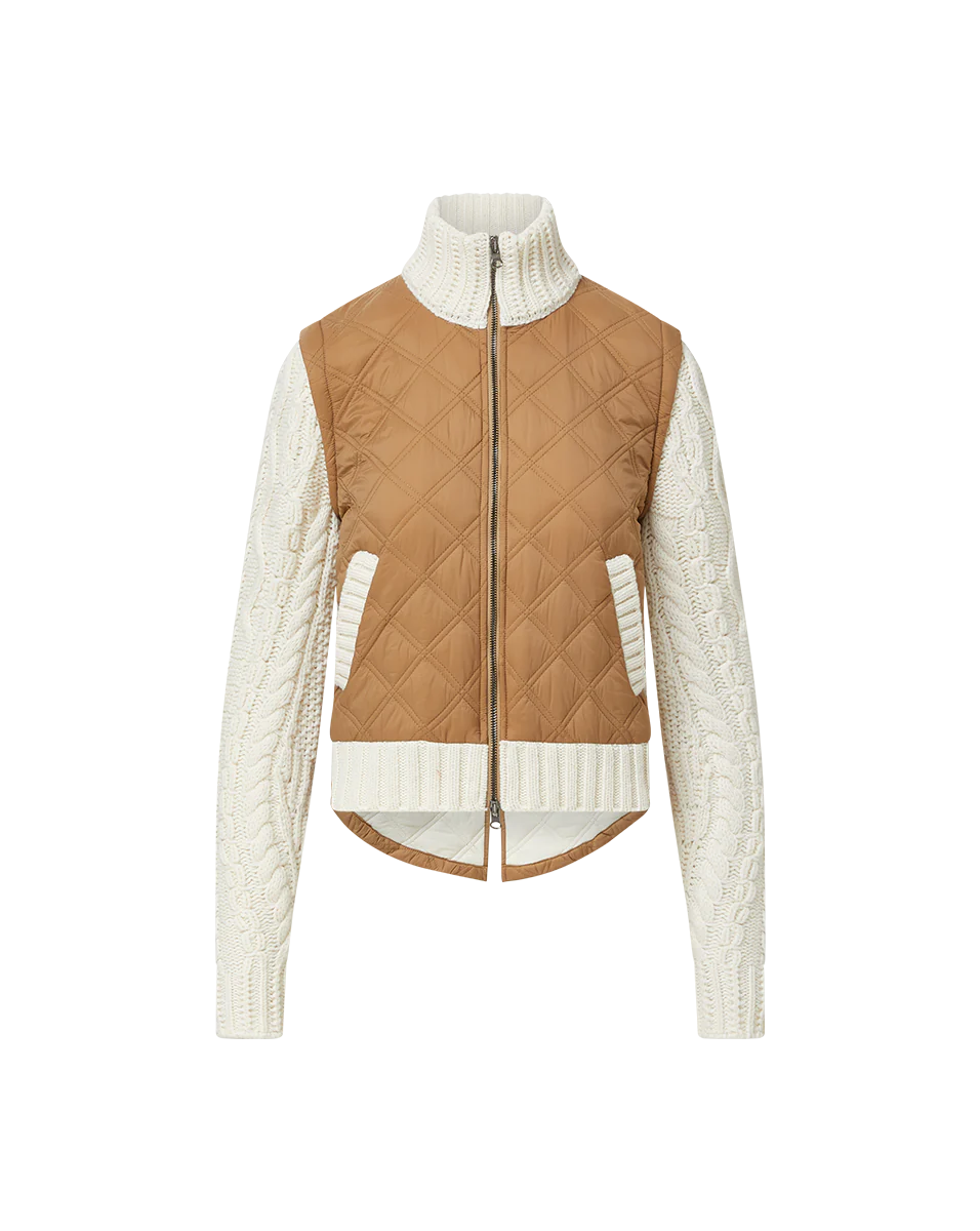 Veronica Beard Patra Mixed-Media Jacket