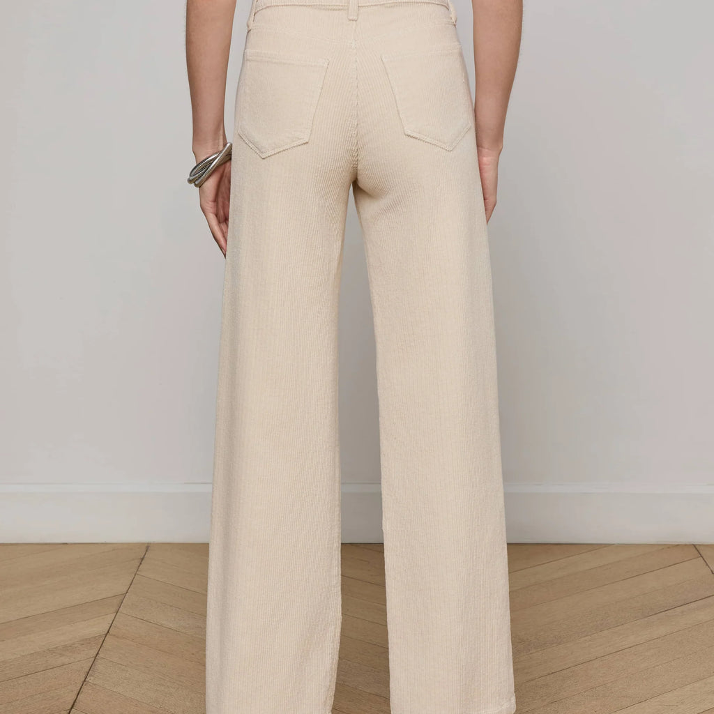 L'Agence Scottie Corduroy Wide-Leg Pant