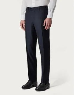 Canali Suit Navy Blue Wool
