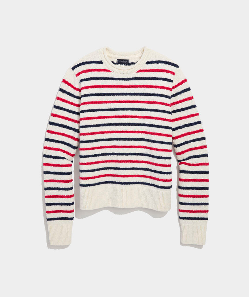 Vineyard Vines Cotton Stripe Crewneck Sweater