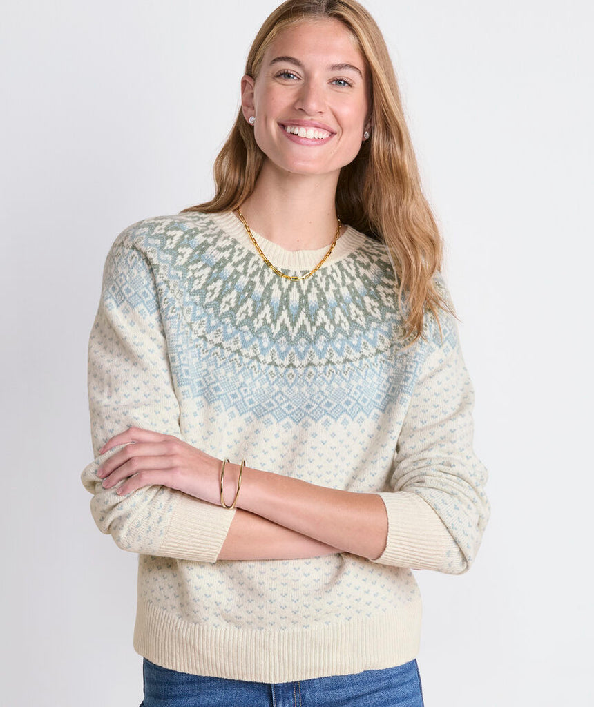 Vineyard Vines Wool Blend Fair Isle Sweater