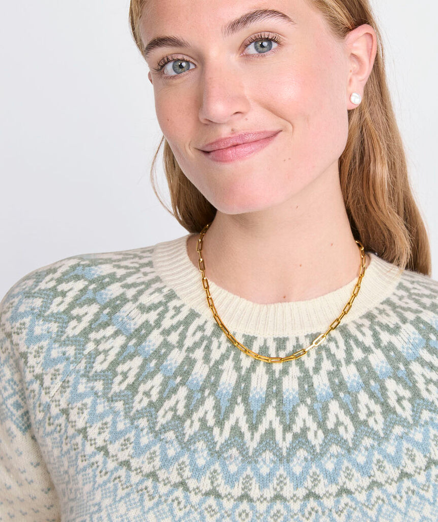 Vineyard Vines Wool Blend Fair Isle Sweater