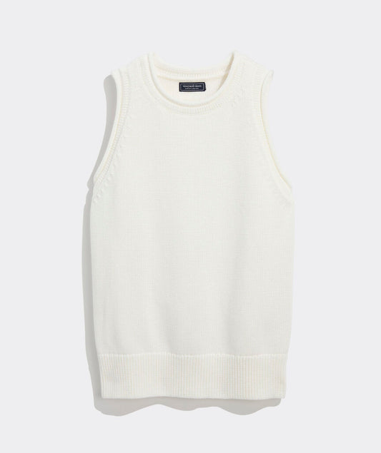 Vineyard Vines Katie Cotton Rollneck Sweater Tank