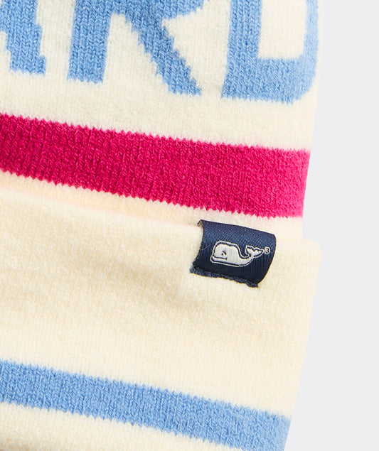 Vineyard Vines Logo Pom-Pom Beanie