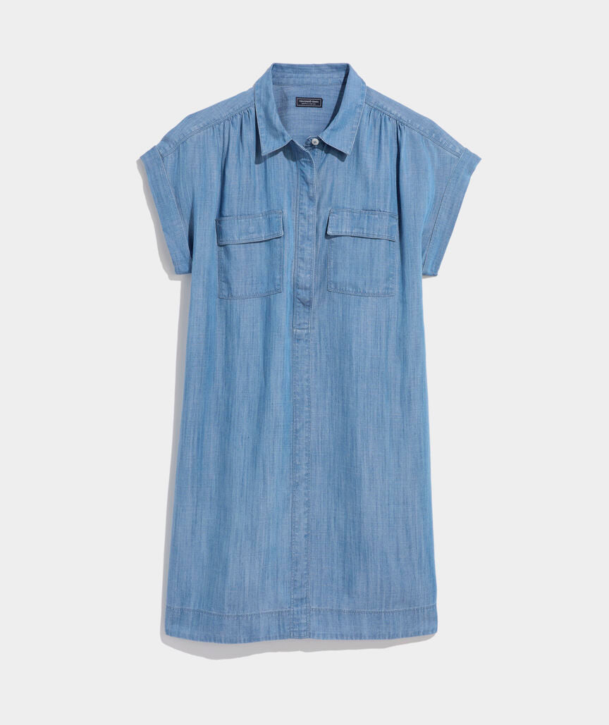 Vineyard Vines Margo Chambray Shirtdress