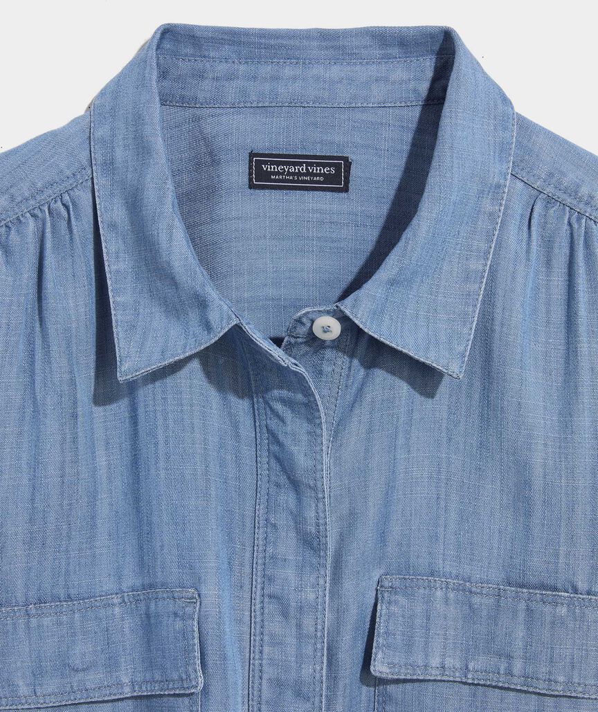 Vineyard Vines Margo Chambray Shirtdress