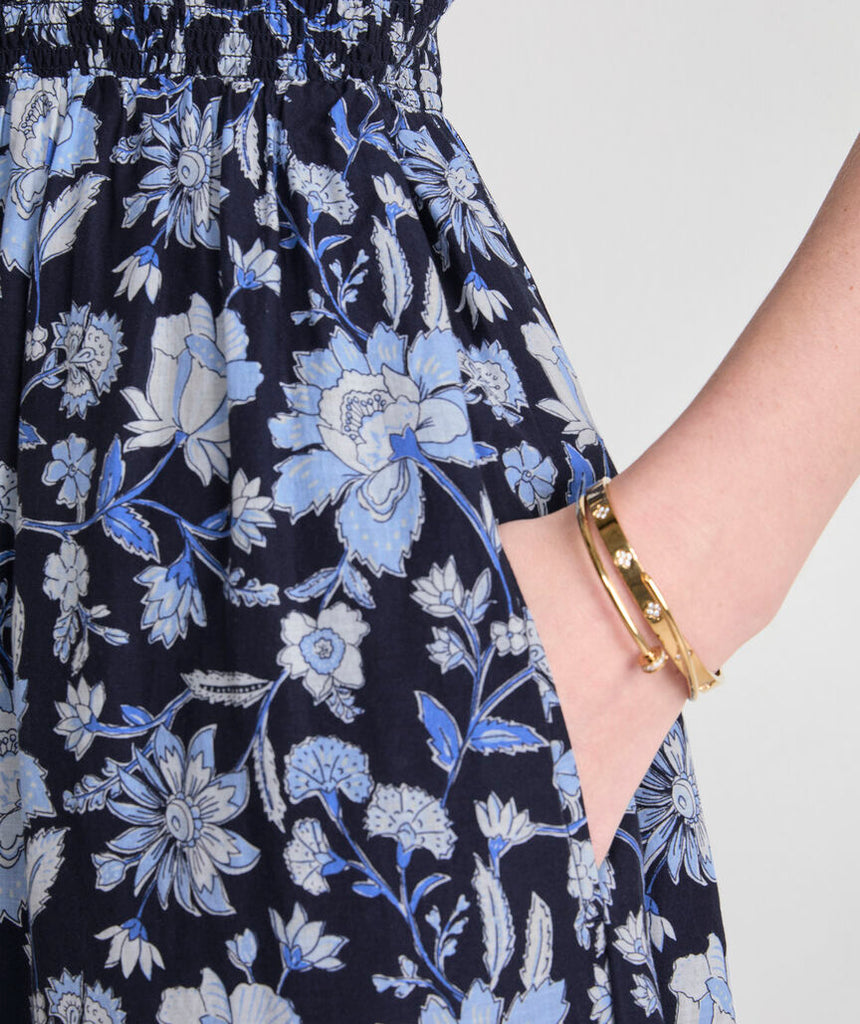 Vineyard Vines Ellen Flutter-Sleeve Maxi Dress